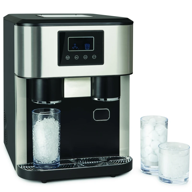 

manufacture multifunction nugget ice cube machine with water dispenser ice maker