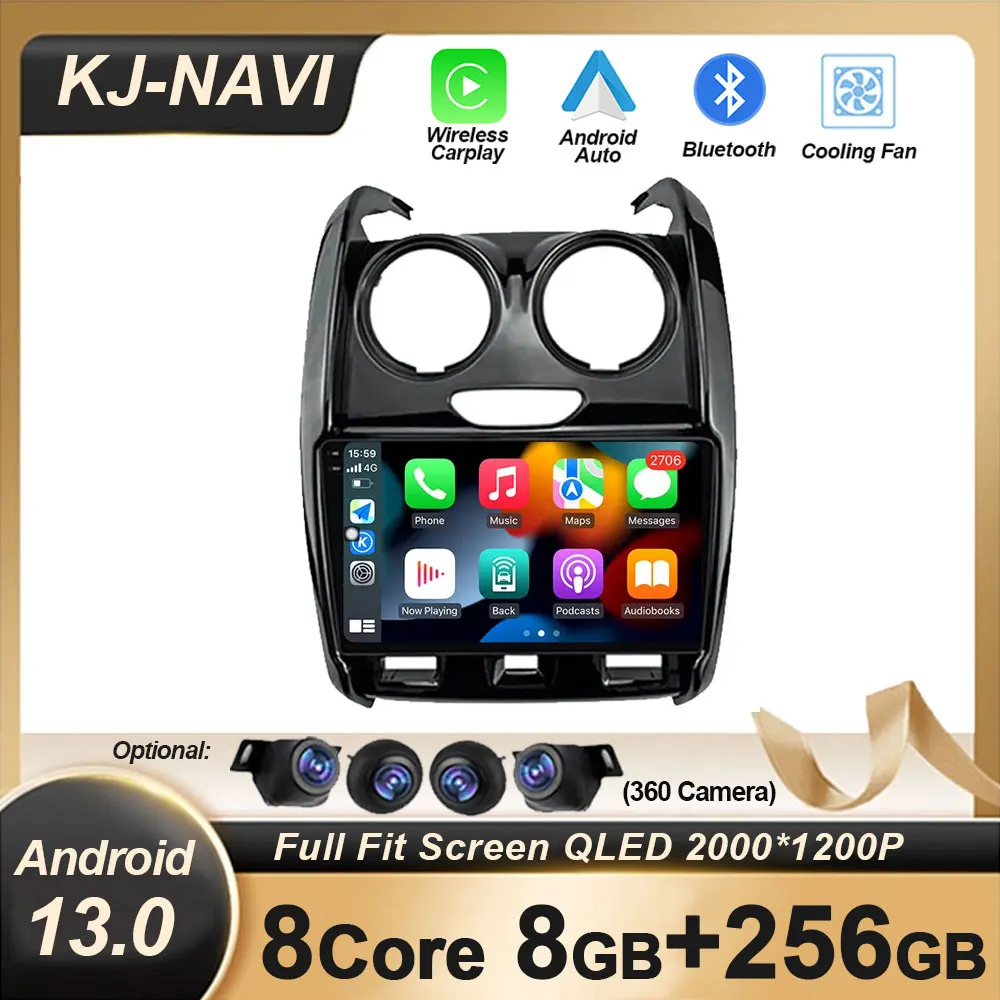 

Android 13 Auto For Renault Duster 2015 - 2020 For LADA Largus 2021 Car Radio Multimedia Video Player Navigation Head Unit FM