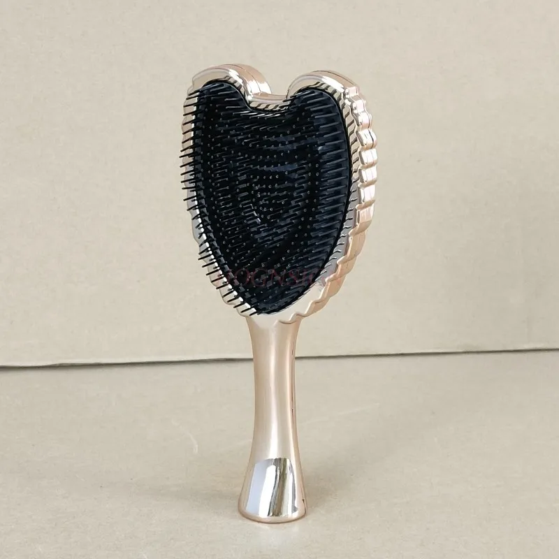 

hairbrush angel comb Hair Detangler Brush - Detangling Brush for Thick Hair with Soft Bristles, Angel Wing Design, & Long Handle