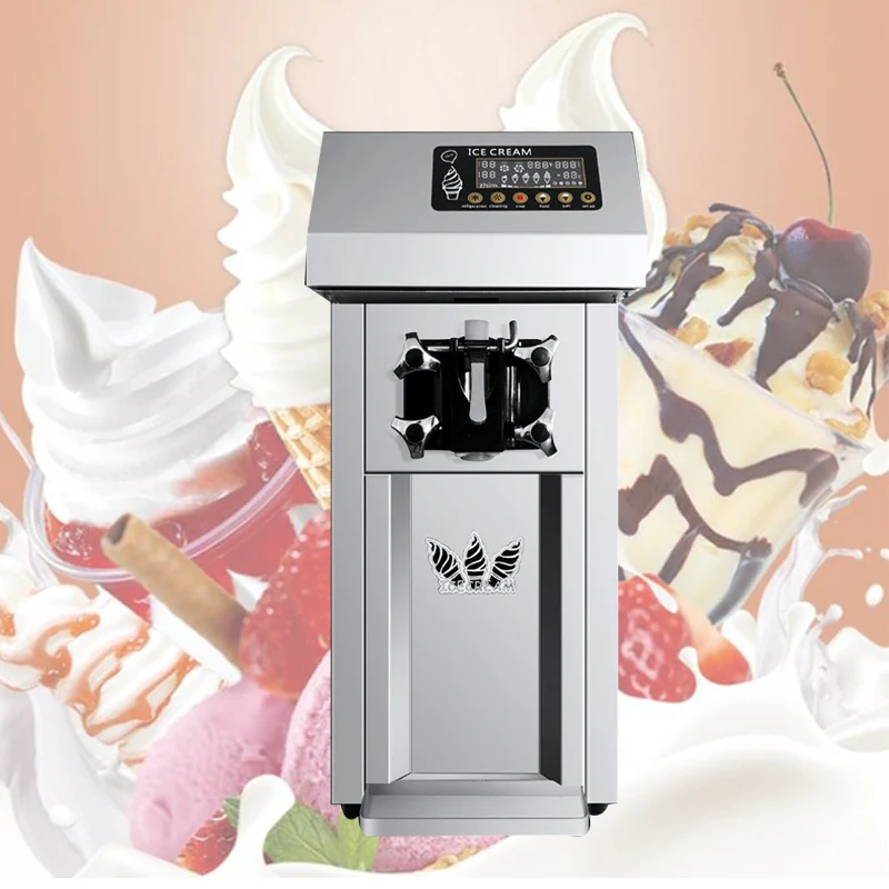 Small Single Head Ice Cream Machine Commercial Soft Serve Ice Cream Makers Desktop Sundae Vending
Small Single Head Ice Cream Machine Commercial Soft Serve Ice Cream Makers Desktop Sundae Vending