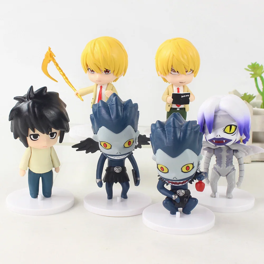 6pcs/set 10-11cm Anime Death Note Ryuk Yagami Q Version Statue PVC Action Figure Decoration Toys Dolls
6pcs/set 10-11cm Anime Death Note Ryuk Yagami Q Version Statue PVC Action Figure Decoration Toys Dolls