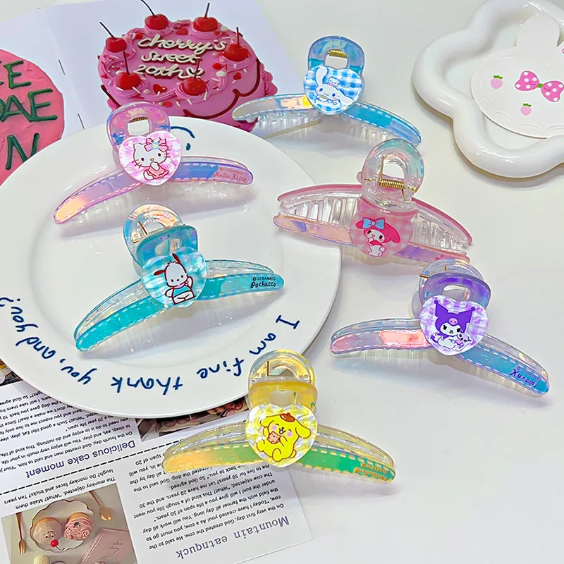 Новинка Прозрачный зажимной головной убор Sanrio Kuromi для девушек с мультяшным рисунком ложка для зажима волос милая Акула зажимной головной убор подарок
Новинка Прозрачный зажимной головной убор Sanrio Kuromi для девушек с мультяшным рисунком ложка для зажима волос милая Акула зажимной головной убор подарок