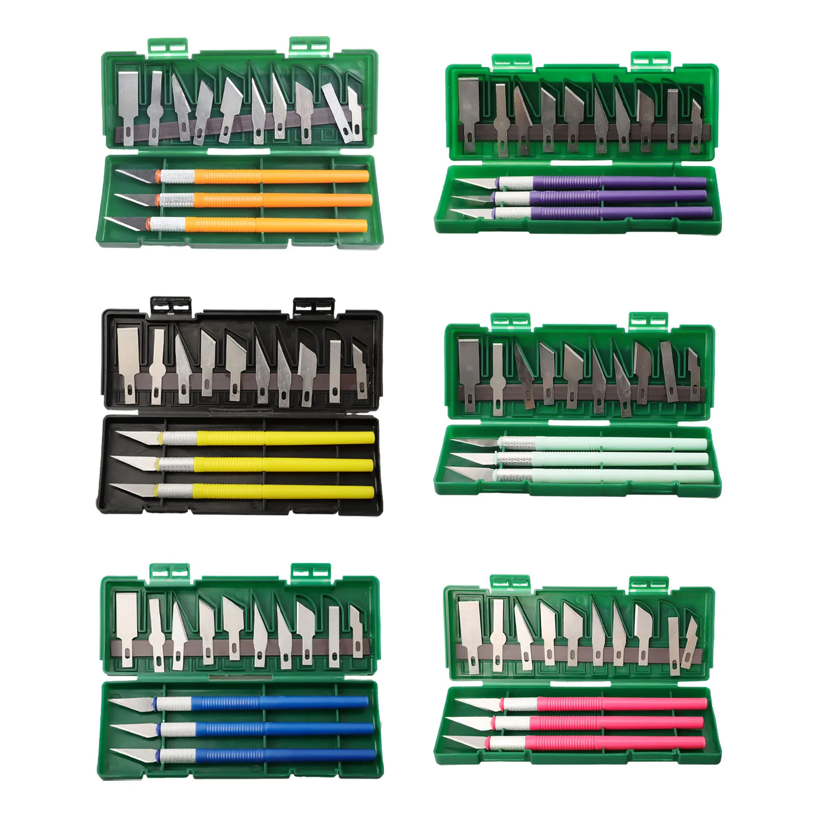 13pcs/set Art Carving Cutter With Box Paper Sticker Cutter Wood Carving Blade Cutter Head Is Removable Carving Tool
13pcs/set Art Carving Cutter With Box Paper Sticker Cutter Wood Carving Blade Cutter Head Is Removable Carving Tool