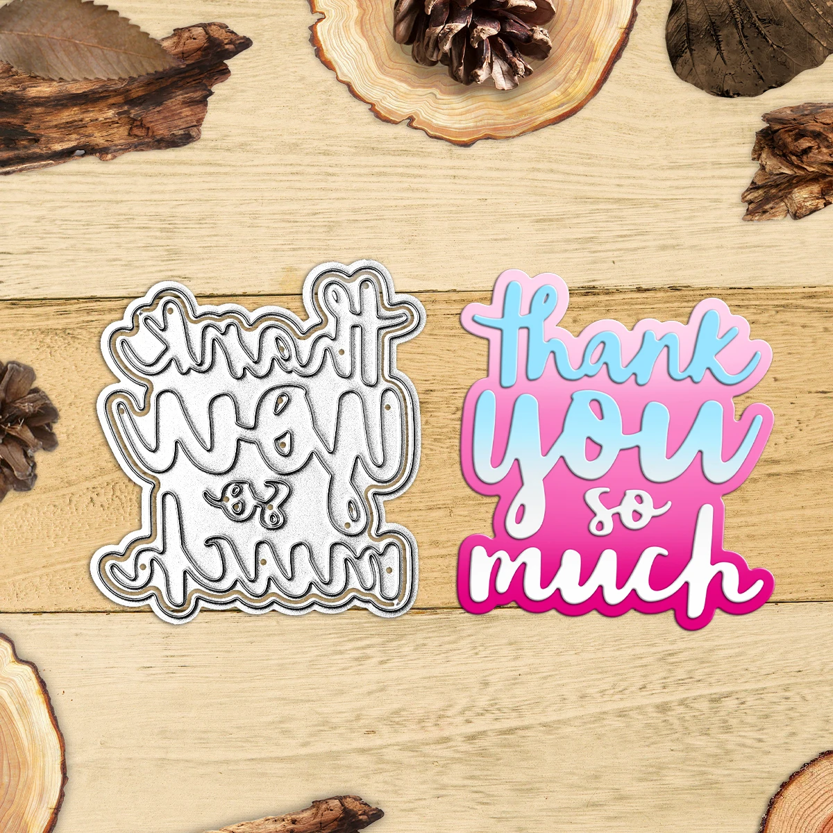 MangoCraft Thank You So Much Cutting Dies Set DIY Scrapbooking Supplies Metal Cut Dies Knife Mold for Cards Albums Decor
MangoCraft Thank You So Much Cutting Dies Set DIY Scrapbooking Supplies Metal Cut Dies Knife Mold for Cards Albums Decor