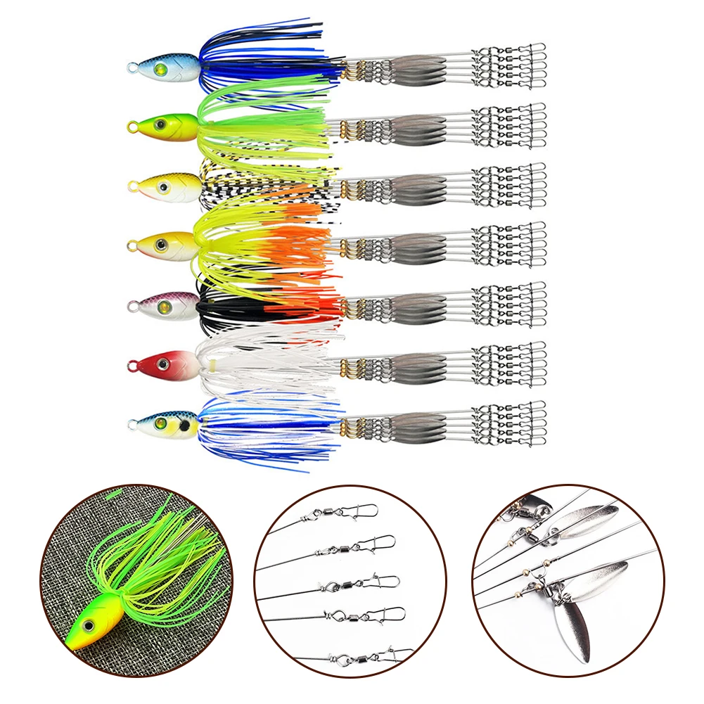5 Arms Alabama Umbrella Rig Willow Blade Multi-Lure Rig Fishing Spinner Bass Rosewood Umbrella Fishing Rig
5 Arms Alabama Umbrella Rig Willow Blade Multi-Lure Rig Fishing Spinner Bass Rosewood Umbrella Fishing Rig