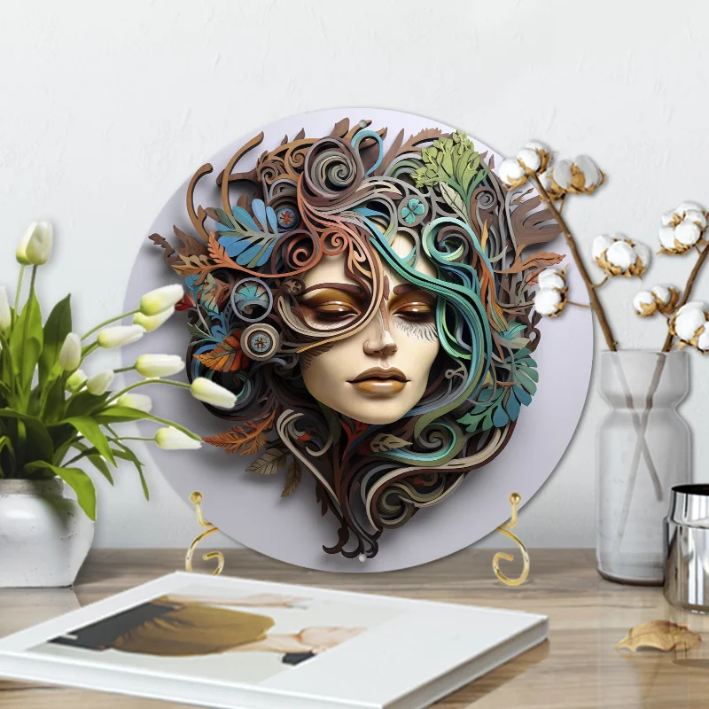 Aluminum Metal Sign A Colorful Head With Face For Relief Vision Three-dimensional Effect Wall Decoration Home Decor Wall
Aluminum Metal Sign A Colorful Head With Face For Relief Vision Three-dimensional Effect Wall Decoration Home Decor Wall