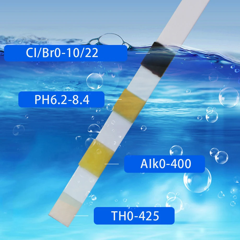 50pcs PH Monitor Swimming Pool Test Paper 4in1 Water Residual Chlorine Detection For Check Chemical Levels Outdoor Accessories
50pcs PH Monitor Swimming Pool Test Paper 4in1 Water Residual Chlorine Detection For Check Chemical Levels Outdoor Accessories