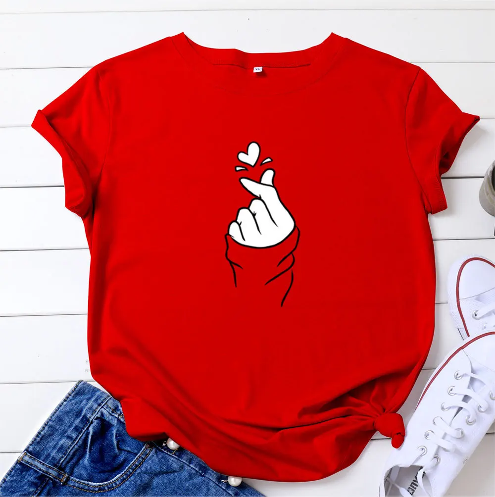 Женская футболка с коротким рукавом и круглым вырезом, свободного покроя
Женская футболка с коротким рукавом и круглым вырезом, свободного покроя