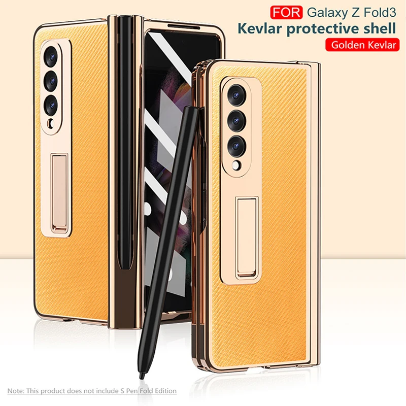 Plating Luxury Leather Pen Slot Hinge Phone Case For Samsung Galaxy Z Fold 5 Fold 4 3 Hidden Bracket Anti-fall Protection Sleeve
Plating Luxury Leather Pen Slot Hinge Phone Case For Samsung Galaxy Z Fold 5 Fold 4 3 Hidden Bracket Anti-fall Protection Sleeve