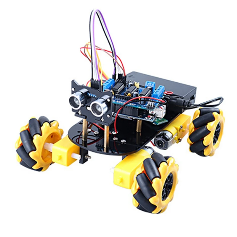 DIY Smart Robot Car Kit L293D Motor Driven Robot For Arduino Programming Mini Mecanum Wheel Car Kit 
DIY Smart Robot Car Kit L293D Motor Driven Robot For Arduino Programming Mini Mecanum Wheel Car Kit