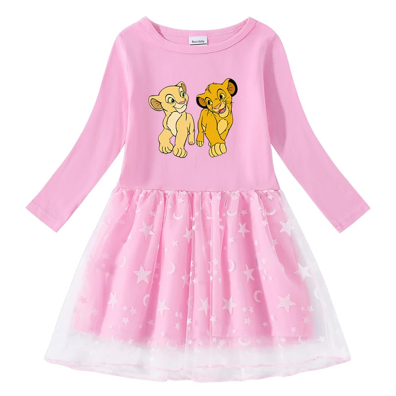 Spring Autumn Toddler Girls Clothes Disney Princess Dress Cartoon The Lion King Simba Printed Stars And Moon Gauze Party Outfits
Spring Autumn Toddler Girls Clothes Disney Princess Dress Cartoon The Lion King Simba Printed Stars And Moon Gauze Party Outfits