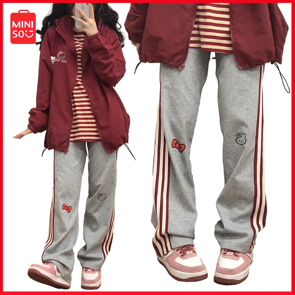 Hellokitty Smaller Sport Coat Pants Sanrio Female New Spring Fall Thin Loose Straight Pant Casual Jacket Anime Leisure Suit Gift
Hellokitty Smaller Sport Coat Pants Sanrio Female New Spring Fall Thin Loose Straight Pant Casual Jacket Anime Leisure Suit Gift