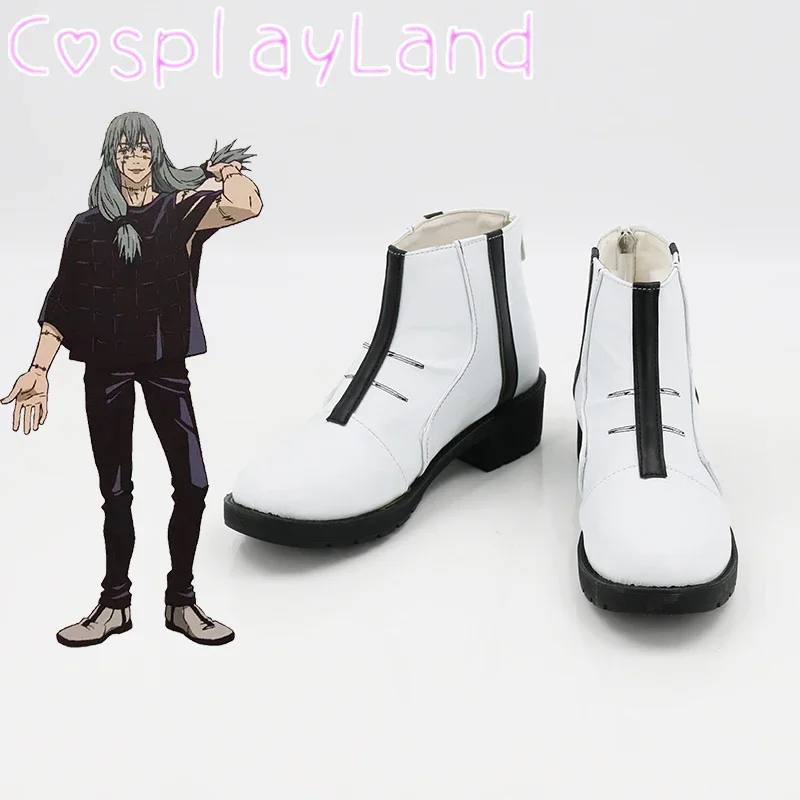 

Anime Cosplay Jujutsu Kaisen Mahito White Cosplay Boots Shoes Cosplay Accessories Halloween Party Shoes Costumes