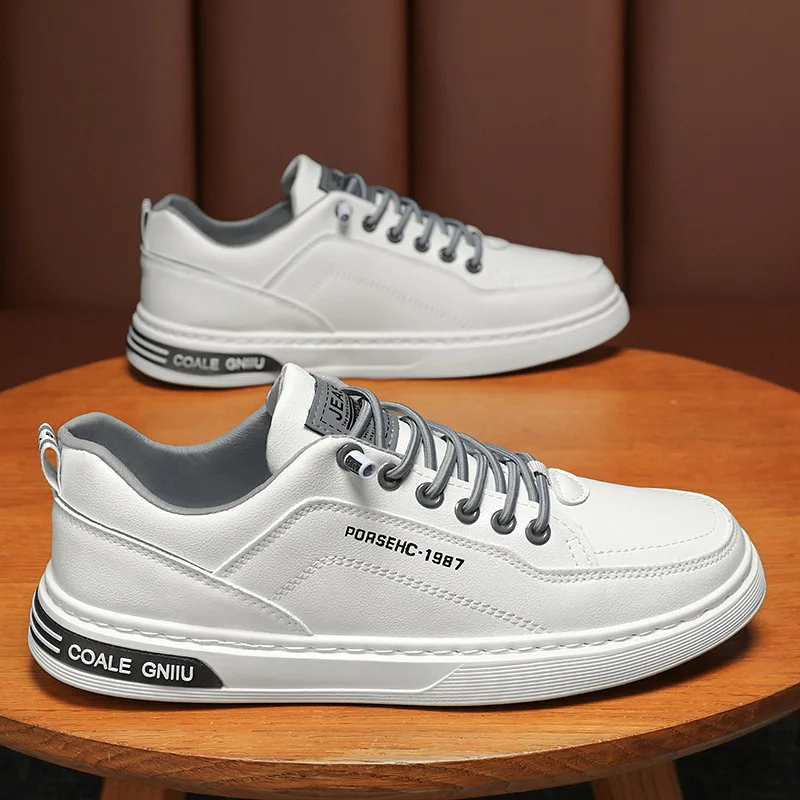 Men's Casual Leather Sneakers Comfortable Flat Slip-on Shoes for Men New Waterproof Vulcanized Shoes Male Zapatillas De Deporte
Men's Casual Leather Sneakers Comfortable Flat Slip-on Shoes for Men New Waterproof Vulcanized Shoes Male Zapatillas De Deporte