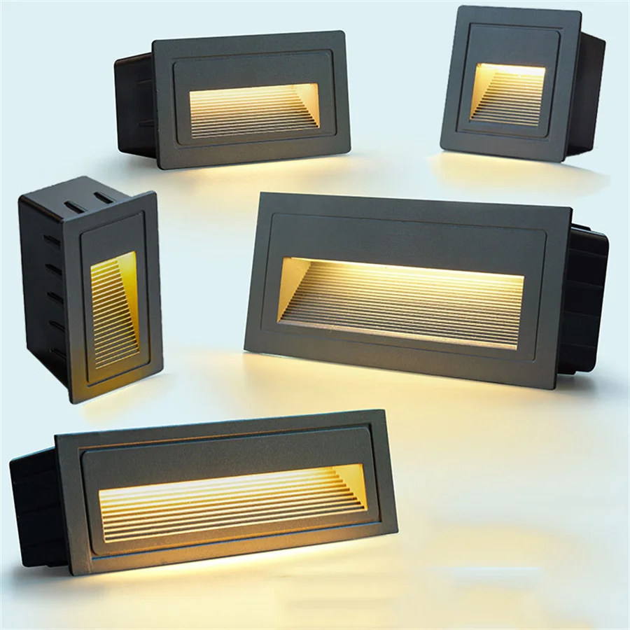 IP65 Waterproof Led Wall Lamp Stair Step Light Indoor Outdoor Recessed Staircase Light Villa Garden Corridor LED Footlight
IP65 Waterproof Led Wall Lamp Stair Step Light Indoor Outdoor Recessed Staircase Light Villa Garden Corridor LED Footlight