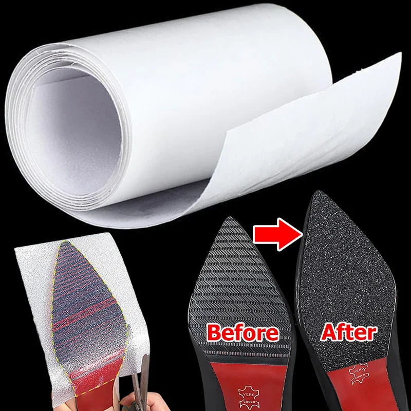 

1Roll Non-slip Shoes Sole Protector Stickers Women High Heels Sole Tape Self-Adhesive Ground Grip Wear-resistant Outsole Insoles