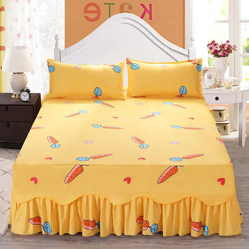 Bed cover 100% cotton non-slip single bed skirt Korean version bedspread non-pilling bedside protective cover
Bed cover 100% cotton non-slip single bed skirt Korean version bedspread non-pilling bedside protective cover