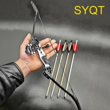 18lbs Mini Archery Recurve Bow Double Aiming Bow Arrows Real Feather Arrow for Outdoor Hunting Darts Bamboo Stick Shooting
18lbs Mini Archery Recurve Bow Double Aiming Bow Arrows Real Feather Arrow for Outdoor Hunting Darts Bamboo Stick Shooting
