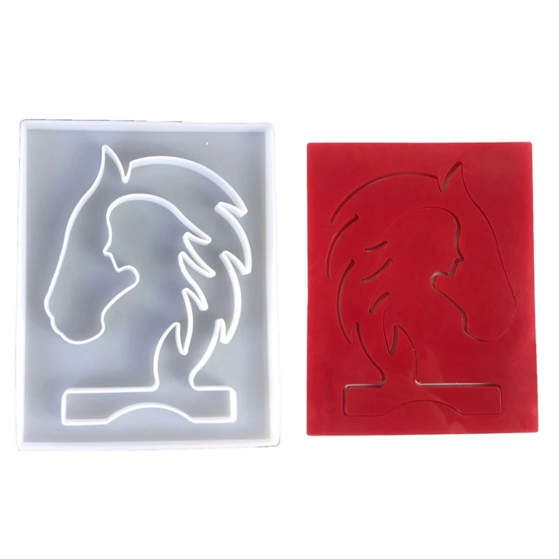 Horse Head Sculptures Mould Easy to Demould Silicone Mold Girl Ornament Making Mould for DIY Enthusiasts
Horse Head Sculptures Mould Easy to Demould Silicone Mold Girl Ornament Making Mould for DIY Enthusiasts