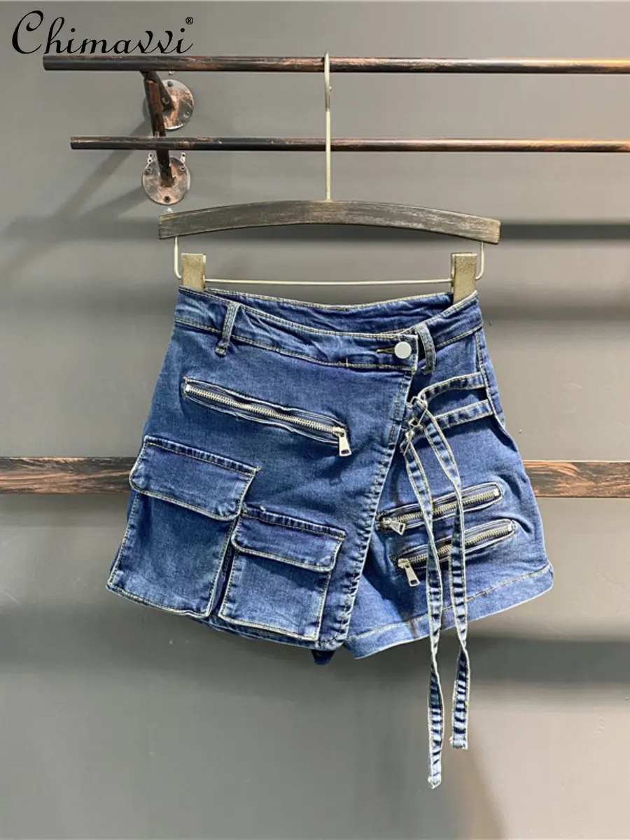 Korean Style Irregular Multi-Pocket Workwear A- Line Shorts Women's Loose Wide-Leg Pants 2023 Summer New Fashion Denim Culottes
Korean Style Irregular Multi-Pocket Workwear A- Line Shorts Women's Loose Wide-Leg Pants 2023 Summer New Fashion Denim Culottes