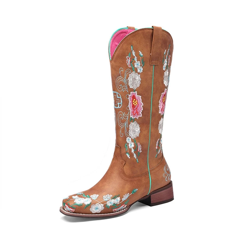 BLXQPYT 2022 New Fashion Autumn Winter Square Toe Med-Heels National Style Embroidered Medium Tube Fashion Women Cowboy Boots
BLXQPYT 2022 New Fashion Autumn Winter Square Toe Med-Heels National Style Embroidered Medium Tube Fashion Women Cowboy Boots