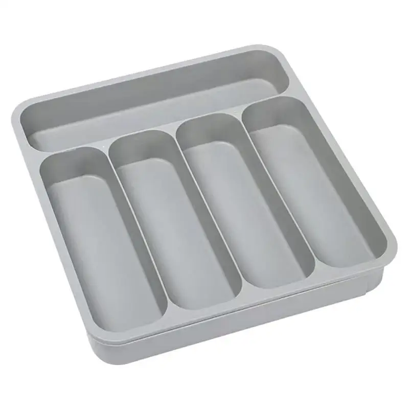 

Kitchen Drawer Organizer 6-Slot Expandable Container Holder For Utensils Drawer Silverware Cutlery Spoon Chopsticks Storage Box