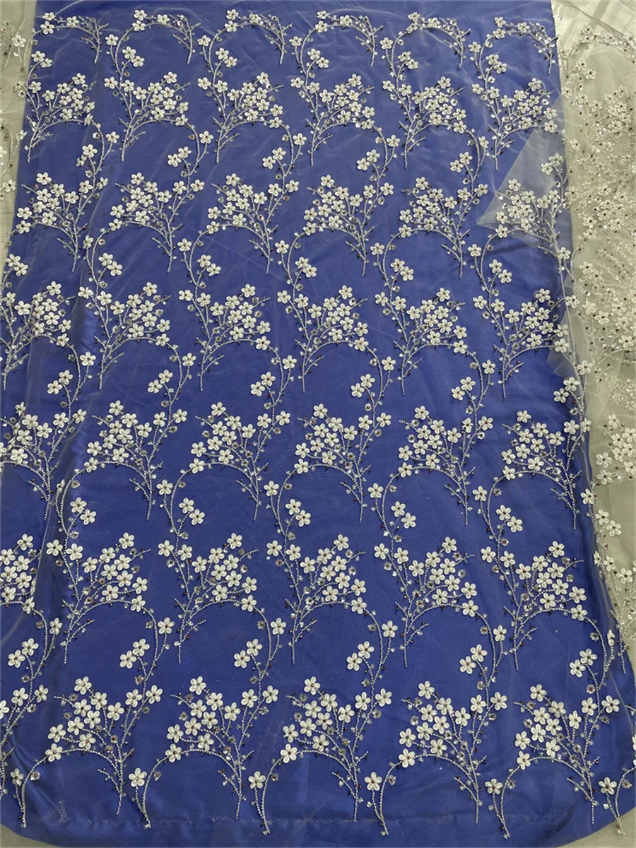 2024 Latest Nigerian Sequins Lace Fabric Heavy Hand Beaded Lace Fabric Luxury French Embroidery Beads Lace Fabric For Wedding
2024 Latest Nigerian Sequins Lace Fabric Heavy Hand Beaded Lace Fabric Luxury French Embroidery Beads Lace Fabric For Wedding