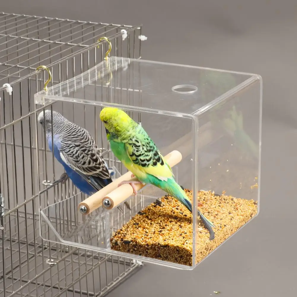 Bird Feeder Large Capacity Transparent Hanging Bird Food Feeder Box for Parakeets Parrots Cockatiels
Bird Feeder Large Capacity Transparent Hanging Bird Food Feeder Box for Parakeets Parrots Cockatiels