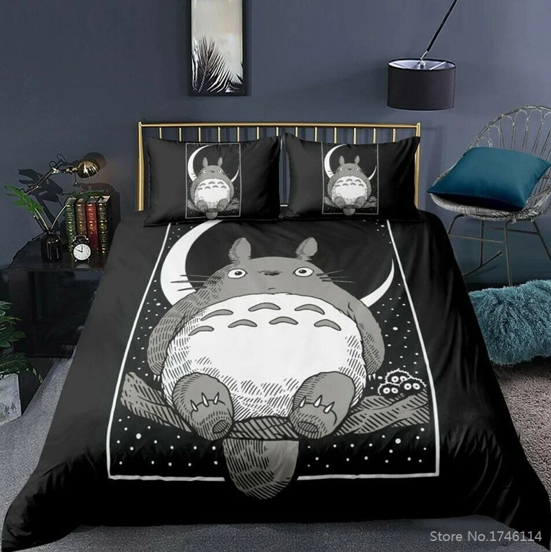3D Cartoon Printed Anime My Neighbour Totoro Duvet Cover Set Twin Full Queen King Size Bedding Set Comforter Cover Set for Home
3D Cartoon Printed Anime My Neighbour Totoro Duvet Cover Set Twin Full Queen King Size Bedding Set Comforter Cover Set for Home
