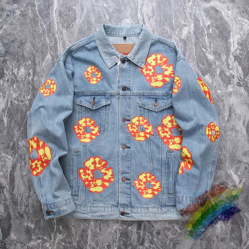 Washed Flame Inlaid Kapok DENIM TEARS Jeans Jacket Men Women 1:1 Best Quality Kanye Heavy Fabric Oversize Coat
Washed Flame Inlaid Kapok DENIM TEARS Jeans Jacket Men Women 1:1 Best Quality Kanye Heavy Fabric Oversize Coat