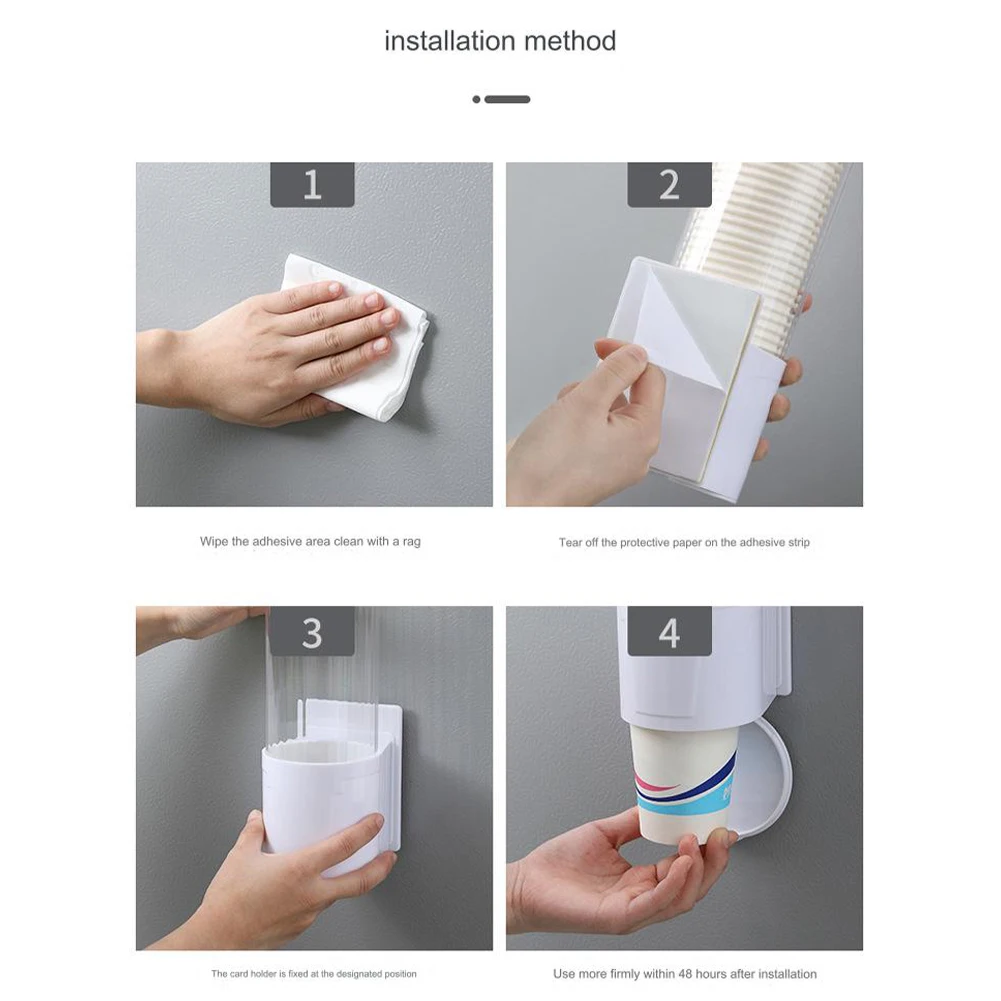 Convenient and Practical Wall Mount Paper Cup Dispenser Compact Size Easy Installation Multi functional Home Organizer
Convenient and Practical Wall Mount Paper Cup Dispenser Compact Size Easy Installation Multi functional Home Organizer