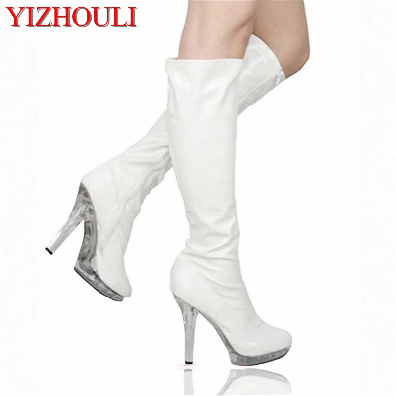 Six inches of sexy over knee boots, fashion crystal stiletto heels, and women's skinny thighs 13cm dance shoes
Six inches of sexy over knee boots, fashion crystal stiletto heels, and women's skinny thighs 13cm dance shoes