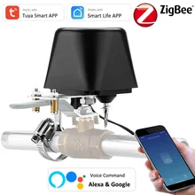 Tuya ZigBee Alexa Google Smart Gas Water Valve Controller Smart Home Automation Control Valve with Hub for Gas Water Leakage
Tuya ZigBee Alexa Google Smart Gas Water Valve Controller Smart Home Automation Control Valve with Hub for Gas Water Leakage