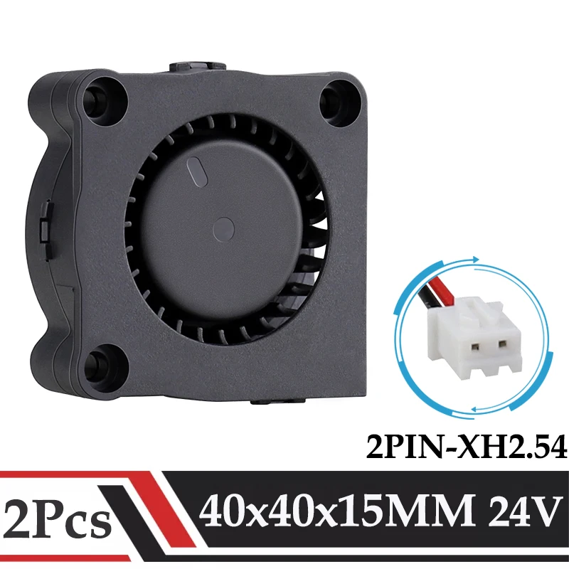 Gdstime 2Pcs 4015 Turbo Blower 40x40x15MM Centrifugal Radial Fan DC 24V 40MM Brushless Cooler 3D Printer Accessories Radiator
Gdstime 2Pcs 4015 Turbo Blower 40x40x15MM Centrifugal Radial Fan DC 24V 40MM Brushless Cooler 3D Printer Accessories Radiator