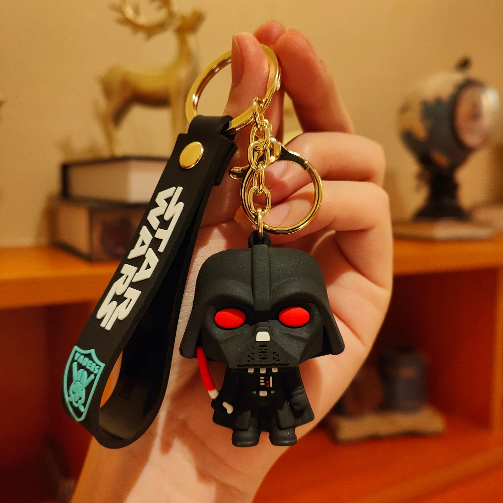 Disney Movie Star Wars Keychain Darth Vader Imperial Stormtrooper Yoda Baby Doll Keyrings Key Holder for Boys Gifts Disney Movie Star Wars Keychain Darth Vader Imperial Stormtrooper Yoda Baby Doll Keyrings Key Holder for Boys Gifts