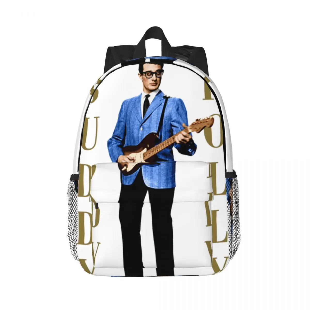 

Buddy Holly Oh Boy Backpacks Teenager Bookbag Cartoon Students School Bags Travel Rucksack Shoulder Bag Large Capacity
