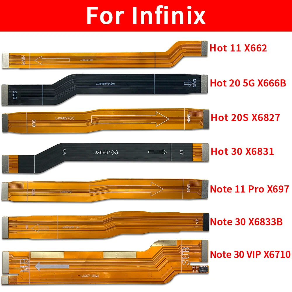 

Motherboard FPC Main Board Connector Flex Cable Part For Infinix Hot 11 11s 20 20S 30 Note 10 Pro 11 Pro 12 30