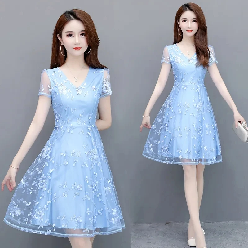 Women's Embroidered Floral Dress, Slim Dresses, Mesh, Large Size, Pullover, Long Skirt, Elegant, Fashion, New, Summer 2024
Women's Embroidered Floral Dress, Slim Dresses, Mesh, Large Size, Pullover, Long Skirt, Elegant, Fashion, New, Summer 2024
