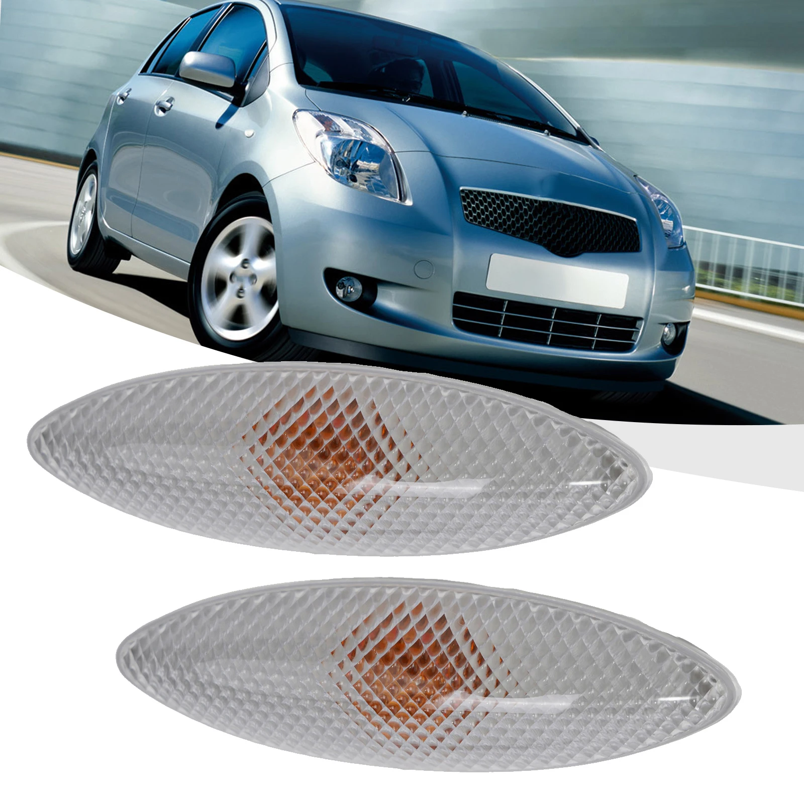 2pcs ABS LED Turn Signal Light Lamp For Echo For Vitz For Yaris Hatchback 81730-0D011 Car Fender Turn Signal Car Accessories
2pcs ABS LED Turn Signal Light Lamp For Echo For Vitz For Yaris Hatchback 81730-0D011 Car Fender Turn Signal Car Accessories