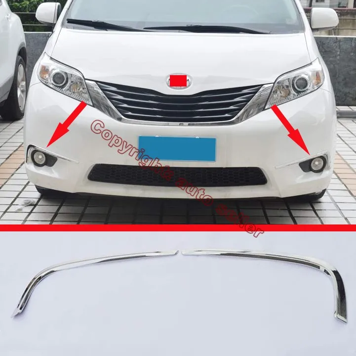 ABS Chrome Front Fog Light Trim For Toyota Sienna 2015 2016 2017 Car Accessories Stickers
ABS Chrome Front Fog Light Trim For Toyota Sienna 2015 2016 2017 Car Accessories Stickers