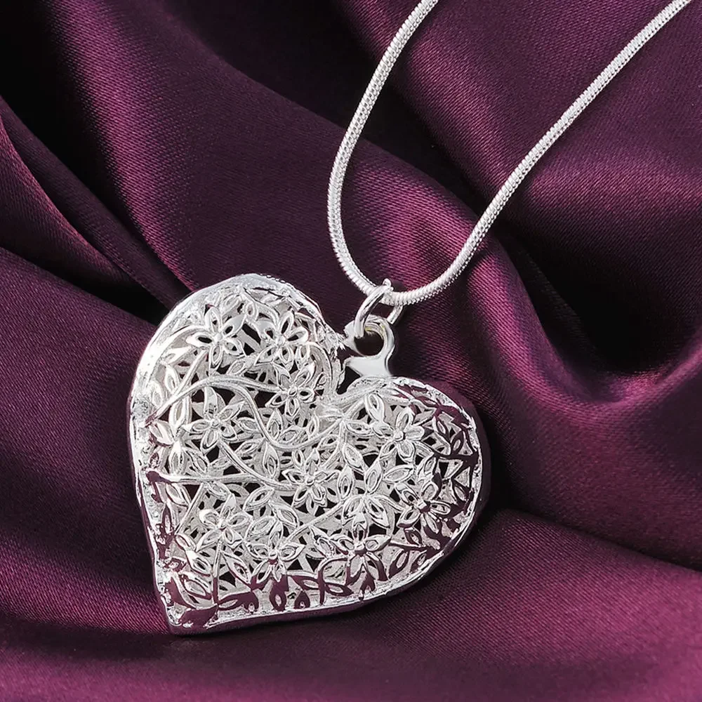 Wholesale Different Free Shipping Fashion Silver Color Jewelry Elegant Charms Wedding Exquisite Heart Necklace Women
Wholesale Different Free Shipping Fashion Silver Color Jewelry Elegant Charms Wedding Exquisite Heart Necklace Women