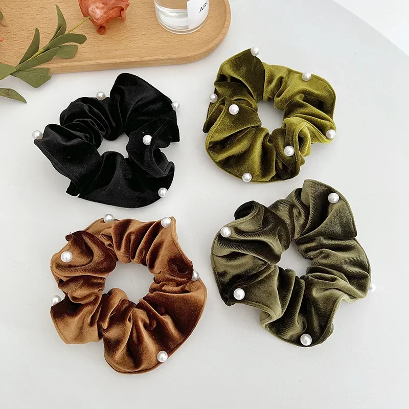 2023 Autumn and Winter Solid Color Gold Velvet Pearl Large Intestine Ring High-End All-Match Hair Ring Pleated Accesorios Mujer
2023 Autumn and Winter Solid Color Gold Velvet Pearl Large Intestine Ring High-End All-Match Hair Ring Pleated Accesorios Mujer