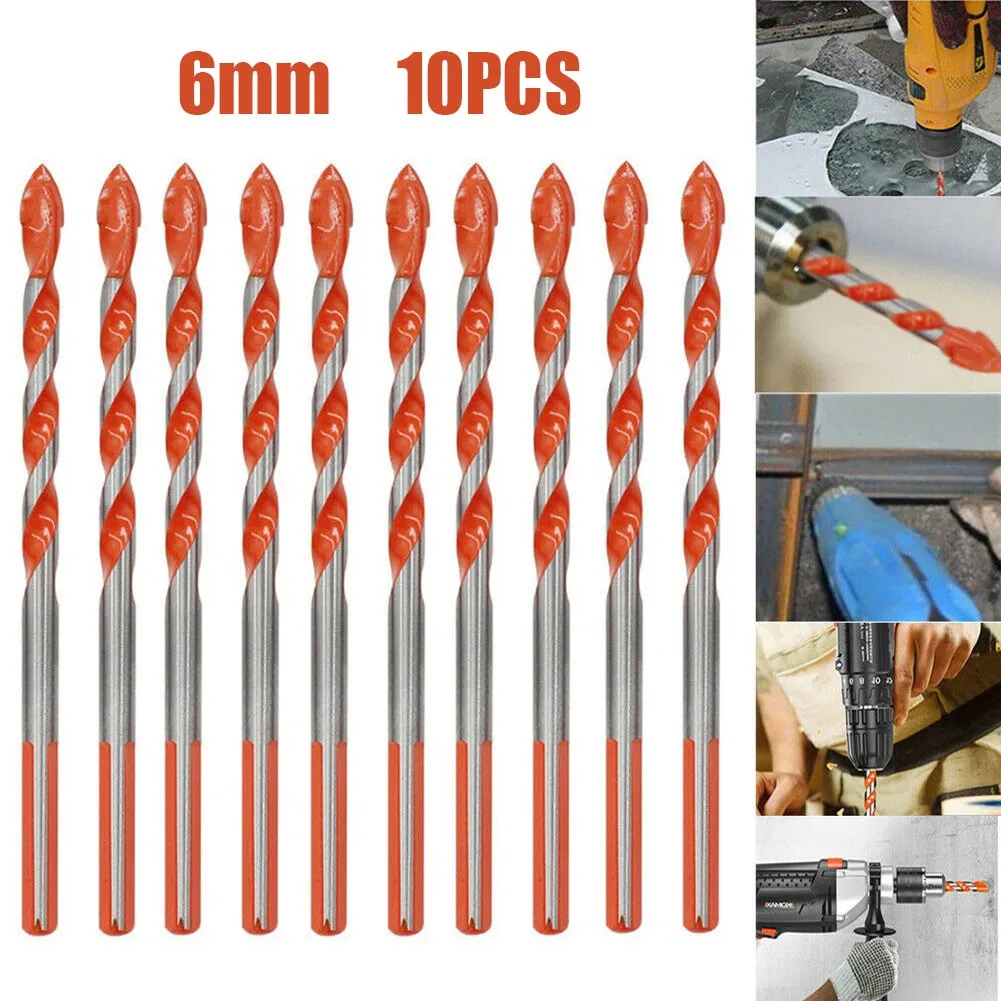 High Performance 6mm Tungsten Carbide Drill Bit Set Superior Drilling For Porcelain Tile Concrete Brick Glass 10PCS
High Performance 6mm Tungsten Carbide Drill Bit Set Superior Drilling For Porcelain Tile Concrete Brick Glass 10PCS