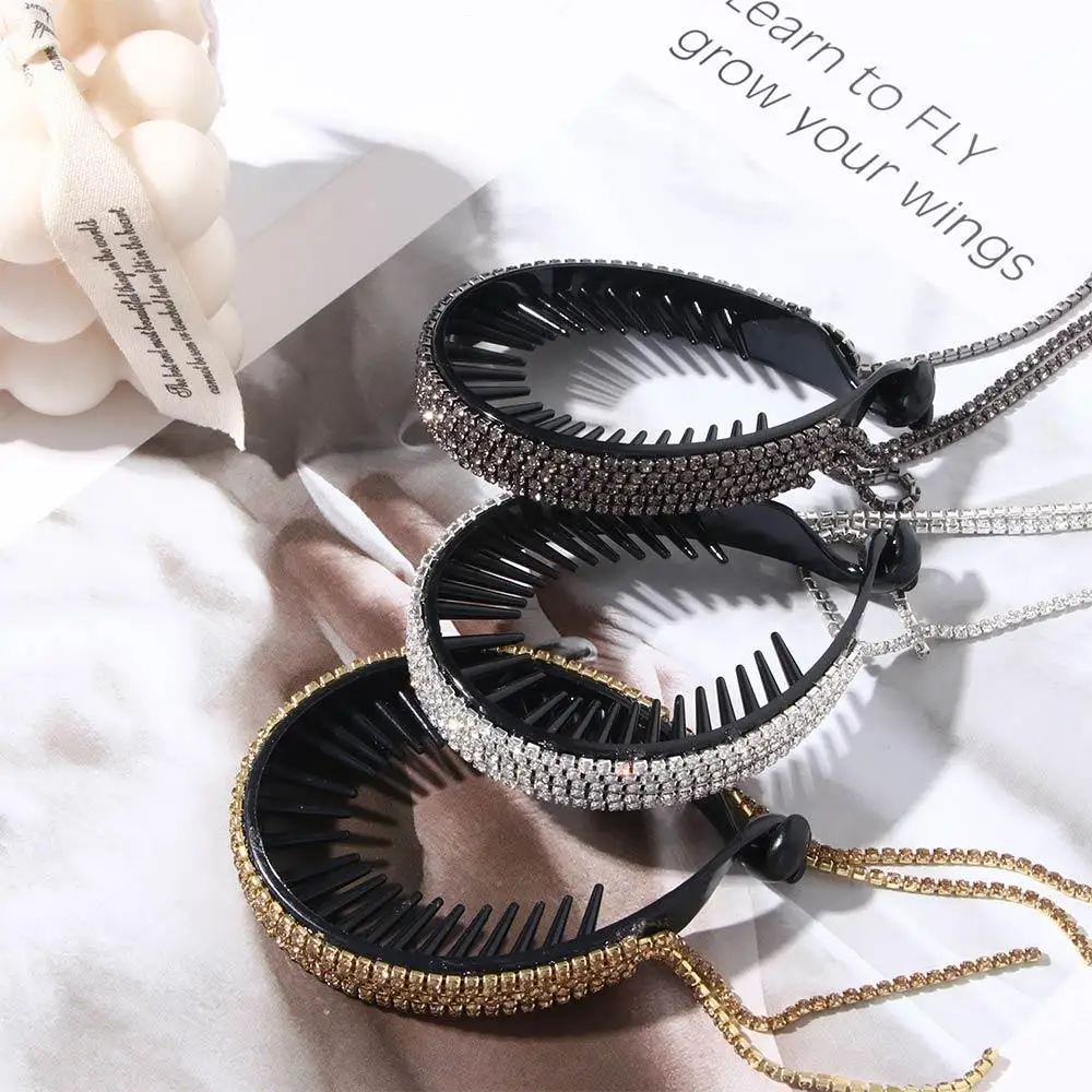 Tassel Simple Hair Bun Maker Temperament Korean Style Hair Claw Ponytail Buckle Female Headwear Rhinestone Hair Device
Tassel Simple Hair Bun Maker Temperament Korean Style Hair Claw Ponytail Buckle Female Headwear Rhinestone Hair Device