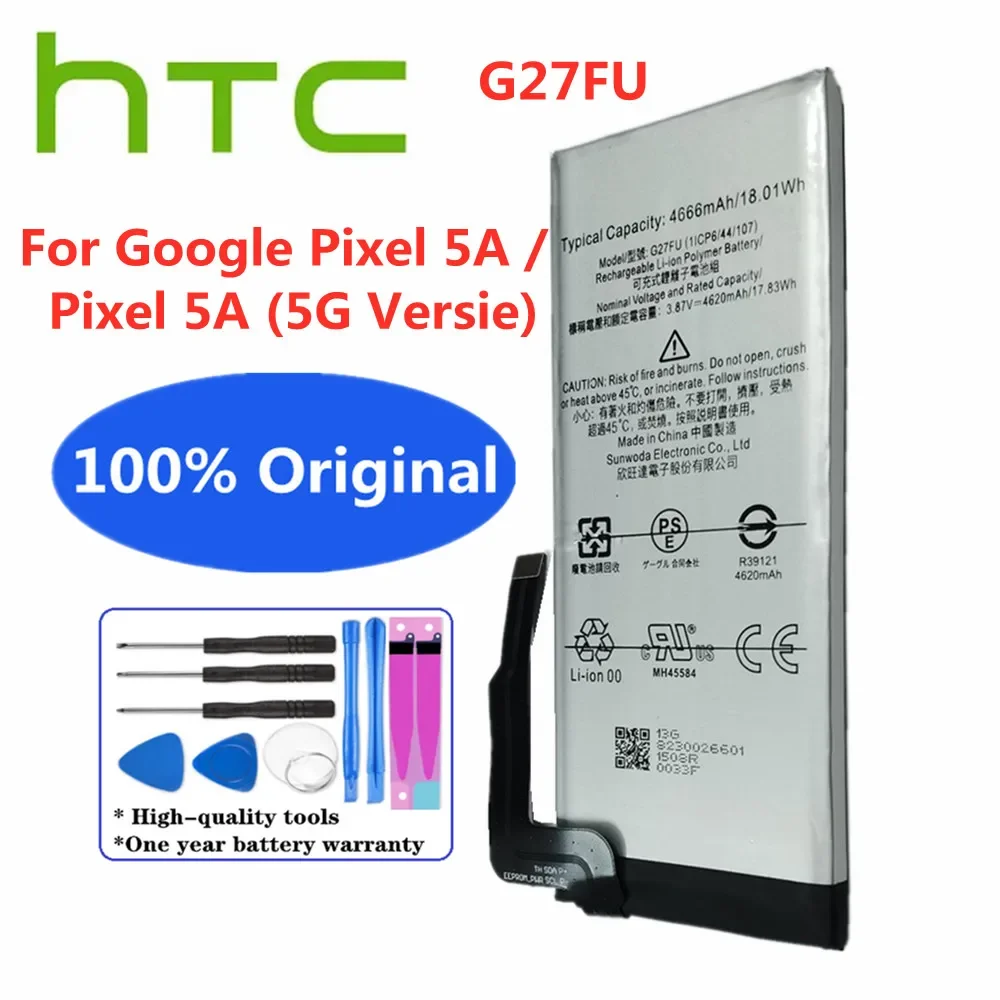 Оригинальный аккумулятор G27FU 4620 мАч для HTC Google Pixel5A Pixel 5A 5G, версия, Сменный аккумулятор для телефона, аккумулятор
Оригинальный аккумулятор G27FU 4620 мАч для HTC Google Pixel5A Pixel 5A 5G, версия, Сменный аккумулятор для телефона, аккумулятор