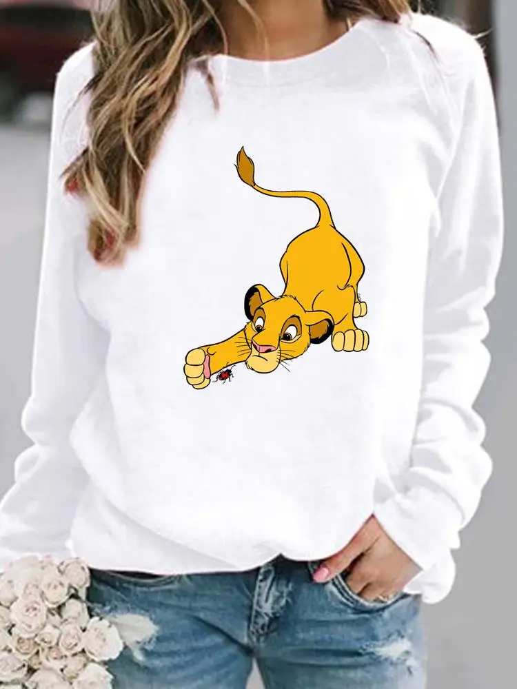 Disney Fashion Print Women Casual Autumn Spring Female Pullovers Holiday Graphic Sweatshirt Lion Sweet 90s Cute Trend Stylish
Disney Fashion Print Women Casual Autumn Spring Female Pullovers Holiday Graphic Sweatshirt Lion Sweet 90s Cute Trend Stylish
