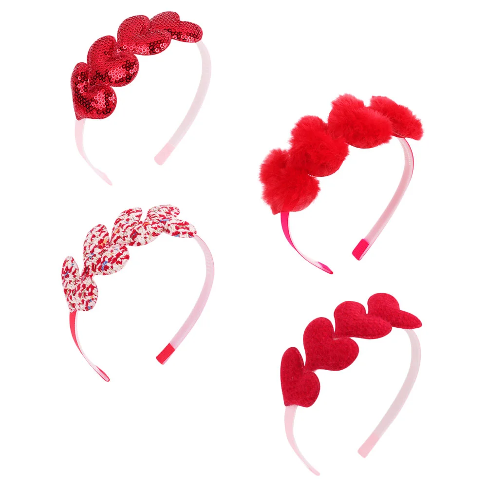 4PCS Lovely Valentine's Day Head Hoops Girls Heart Shape Headbands Party Hair Hoops
4PCS Lovely Valentine's Day Head Hoops Girls Heart Shape Headbands Party Hair Hoops