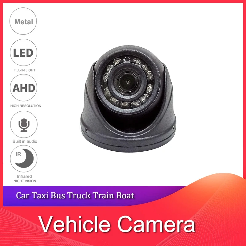 

Night Vision IR AHD 1080P Indoor Dome Car Bus Metal Case Security Camera