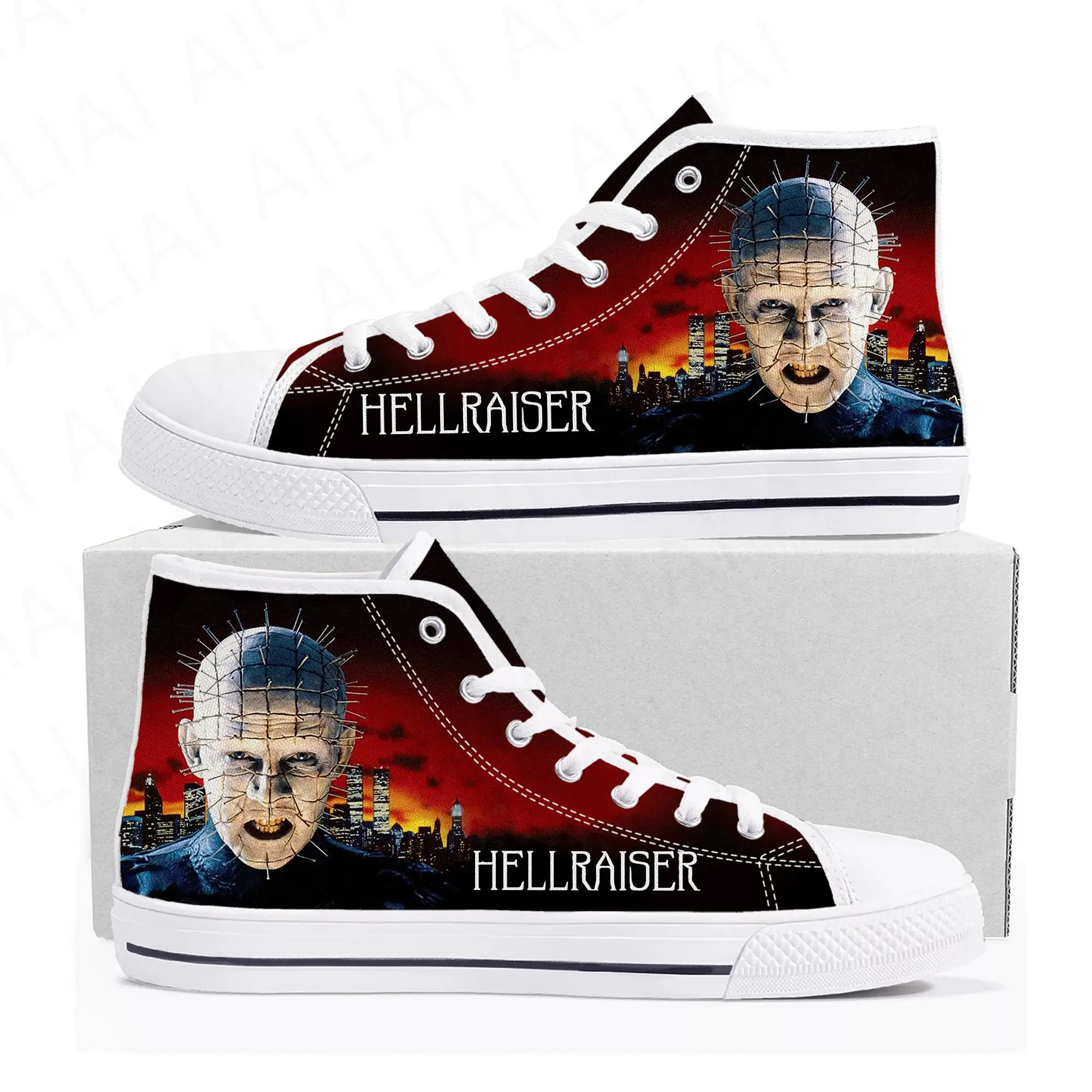 Hellraiser Movie Pinhead Horror Halloween High Top Sneakers Mens Womens Teenager Canvas Sneaker Casual Couple Shoes Custom Shoe
Hellraiser Movie Pinhead Horror Halloween High Top Sneakers Mens Womens Teenager Canvas Sneaker Casual Couple Shoes Custom Shoe