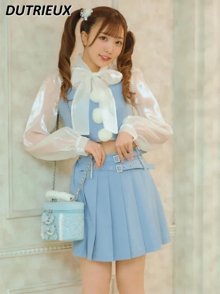 New Summer Autumn Japanese Style Sweet Cute Pleated Skirt Solid Color High Waist Skirt A- Line Slimming Casual Skirt for Women
New Summer Autumn Japanese Style Sweet Cute Pleated Skirt Solid Color High Waist Skirt A- Line Slimming Casual Skirt for Women